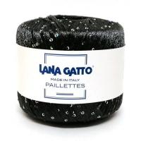Пряжа - Италия - Lana Gatto - Pailettes - Lana Gatto Pailettes 30103 графит  Lana Gatto Pailettes 30103 графит