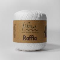 Пряжа - Турция - FibraNatura - Raffia - RAFFIA 116-01 белый  RAFFIA 116-01 белый