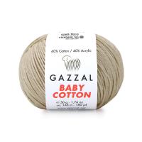 Пряжа - Турция - Gazzal - Baby Cotton - Gazzal Baby Cotton 3446 крем-брюле  Gazzal Baby Cotton 3446 крем-брюле