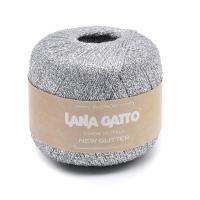 Пряжа - Италия - Lana Gatto - New Glitter - Lana Gatto New Glitter 8592 серебро  Lana Gatto New Glitter 8592 серебро