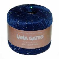 Пряжа - Италия - Lana Gatto - Pailettes - Lana Gatto Pailettes 8605 темно-синий  Lana Gatto Pailettes 8605 темно-синий