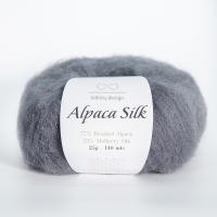 Пряжа - Норвегия - Infinity - Alpaca Silk - Infinity Alpaca Silk 1053 темно-серый  Infinity Alpaca Silk 1053 темно-серый