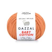 Пряжа - Турция - Gazzal - Baby Cotton - Gazzal Baby Cotton 3465 медный  Gazzal Baby Cotton 3465 медный