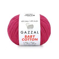 Пряжа - Турция - Gazzal - Baby Cotton - Gazzal Baby Cotton 3415 фуксия  Gazzal Baby Cotton 3415 фуксия