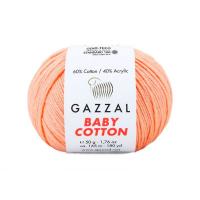 Пряжа - Турция - Gazzal - Baby Cotton - Gazzal Baby Cotton 3412 абрикос  Gazzal Baby Cotton 3412 абрикос