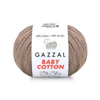 Пряжа - Турция - Gazzal - Baby Cotton - Gazzal Baby Cotton 3434 какао  Gazzal Baby Cotton 3434 какао