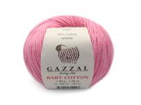 Пряжа - Турция - Gazzal - Baby Cotton - Gazzal Baby Cotton 3468 темно-розовый  Gazzal Baby Cotton 3468 темно-розовый