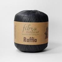 Пряжа - Турция - FibraNatura - Raffia - RAFFIA 116-12 - черный  RAFFIA 116-12 - черный