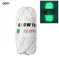 Пряжа - Китай - Glow Yarn 01 белый  Glow Yarn 01 белый