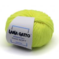 Пряжа - Италия - Lana Gatto - Maxi Soft - Lana Gatto Maxi Soft 1787А яркий лимон  Lana Gatto Maxi Soft 1787А яркий лимон