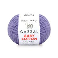 Пряжа - Турция - Gazzal - Baby Cotton - Gazzal Baby Cotton 3420 лаванда  Gazzal Baby Cotton 3420 лаванда