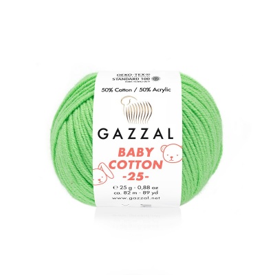 Пряжа - Турция - Gazzal - Baby Cotton 25 - Gazzal Baby Cotton 25 3446 лен  Gazzal Baby Cotton 25 3446 лен