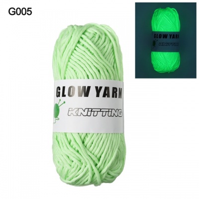 Пряжа - Китай - Glow Yarn 04 зелень  Glow Yarn 04 зелень