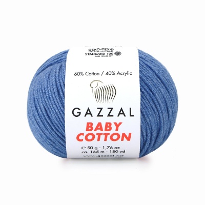 Пряжа - Турция - Gazzal - Baby Cotton - Gazzal Baby Cotton 3431 джинс  Gazzal Baby Cotton 3431 джинс