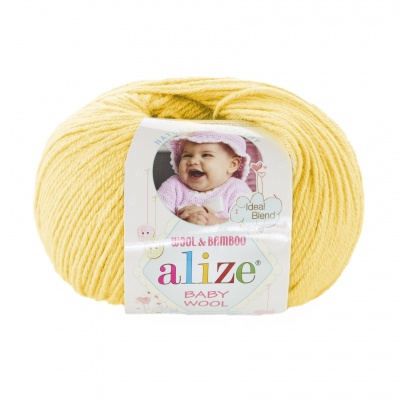 Пряжа - Турция - ALIZE - Baby Wool - Alize Baby Wool 187 нежно-желтый  Alize Baby Wool 187 нежно-желтый