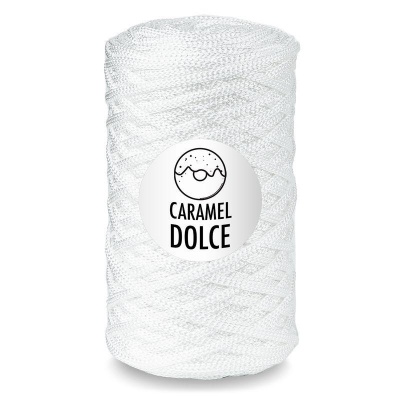 Трикотажная пряжа, макраме и пр - Трикотажный шнур DOLCE Caramel 4 мм - Трикотажный шнур  Caramel DOLCE Безе  Трикотажный шнур  Caramel DOLCE Безе