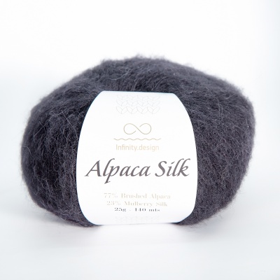 Пряжа - Норвегия - Infinity - Alpaca Silk - Infinity Alpaca Silk 1099 черный  Infinity Alpaca Silk 1099 черный