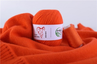 Пряжа - Китай - Cashmere Aurum - Cashmere Aurum 018 морковный  Cashmere Aurum 018 морковный