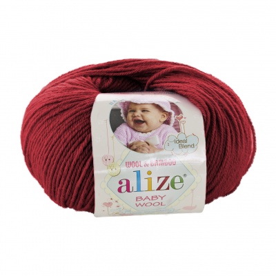 Пряжа - Турция - ALIZE - Baby Wool - Alize Baby Wool 106 алый  Alize Baby Wool 106 алый